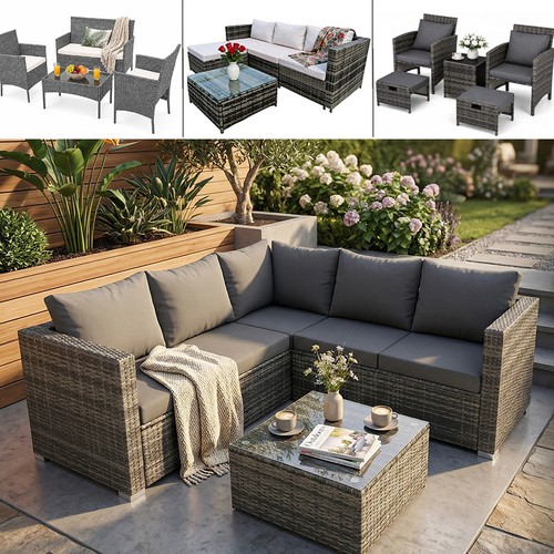 Rattan garden furniture - garden, set