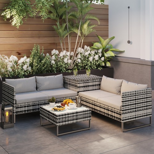 4pc garden rattan wicker - rattan,
