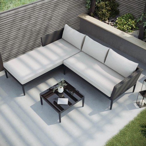 Seater black rattan - seater,