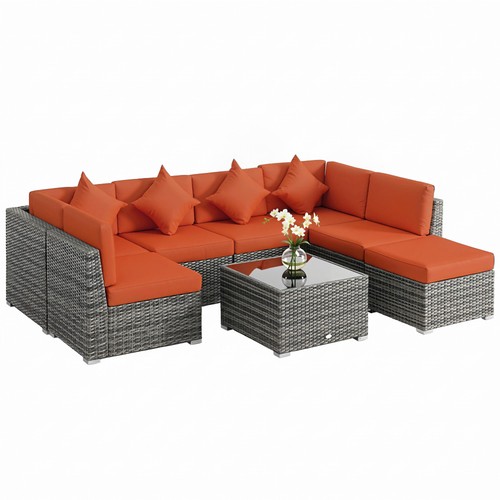 Outsunny pieces patio rattan - pieces,