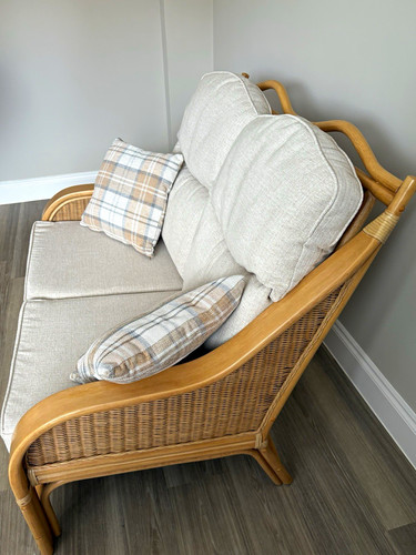 Piece rattan wicker lounge - 3-piece, rattan/wicker