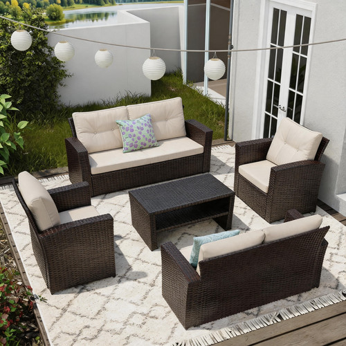 Seater rattan garden - 6,