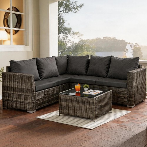 Rattan corner sofa 5seater - sofa,
