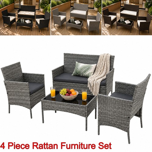 4seater rattan garden - 4seater,