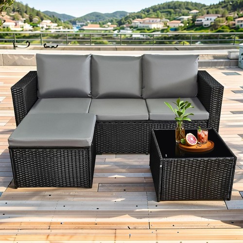 Rattan seater shape sofa - 4, l