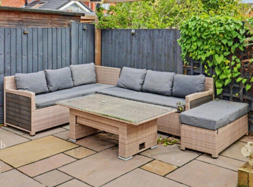 Beige rattan wicker - rattan/wicker, 8