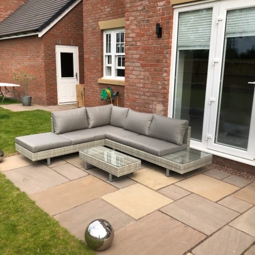 Rattan garden furniture sofa - garden,