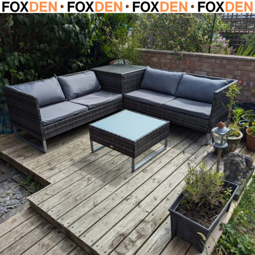 4pc garden rattan wicker - rattan,