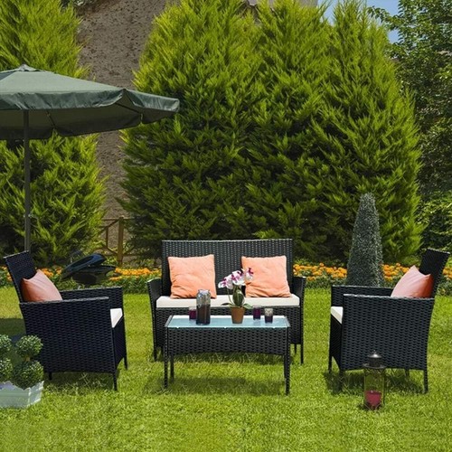 Rattan garden furniture set - set, 4
