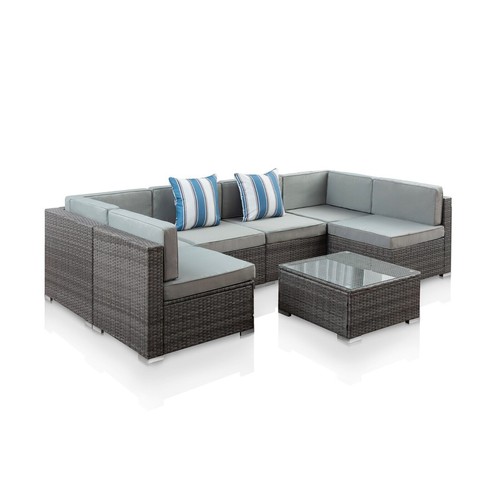 Rattan patio garden sofa - garden,