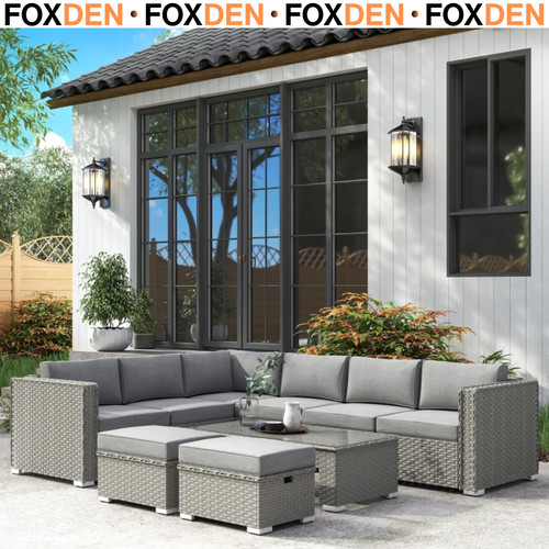Seater rattan corner sofa - 8,