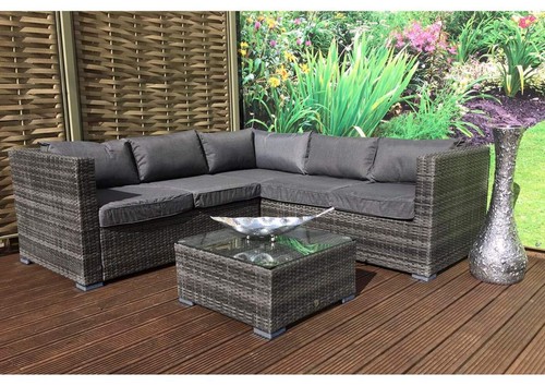 Rattan garden furniture - garden,